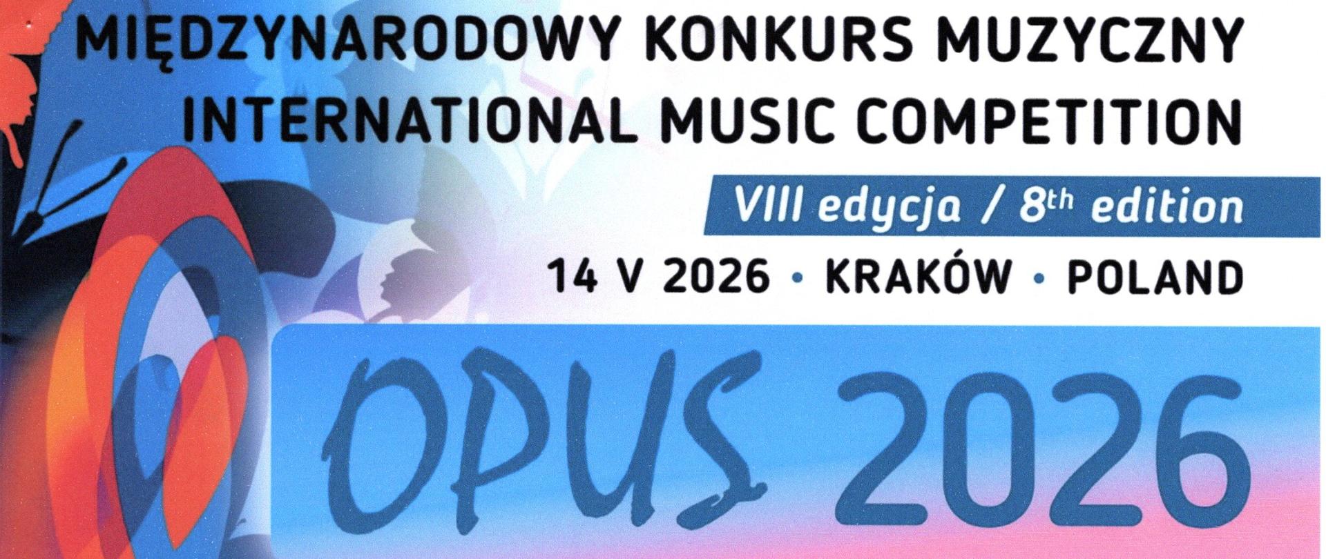 Galeria 2 dyplomów z VIII Międzynarodowego Konkursu Muzycznego „Opus” w Krakowie - 14.05.2026