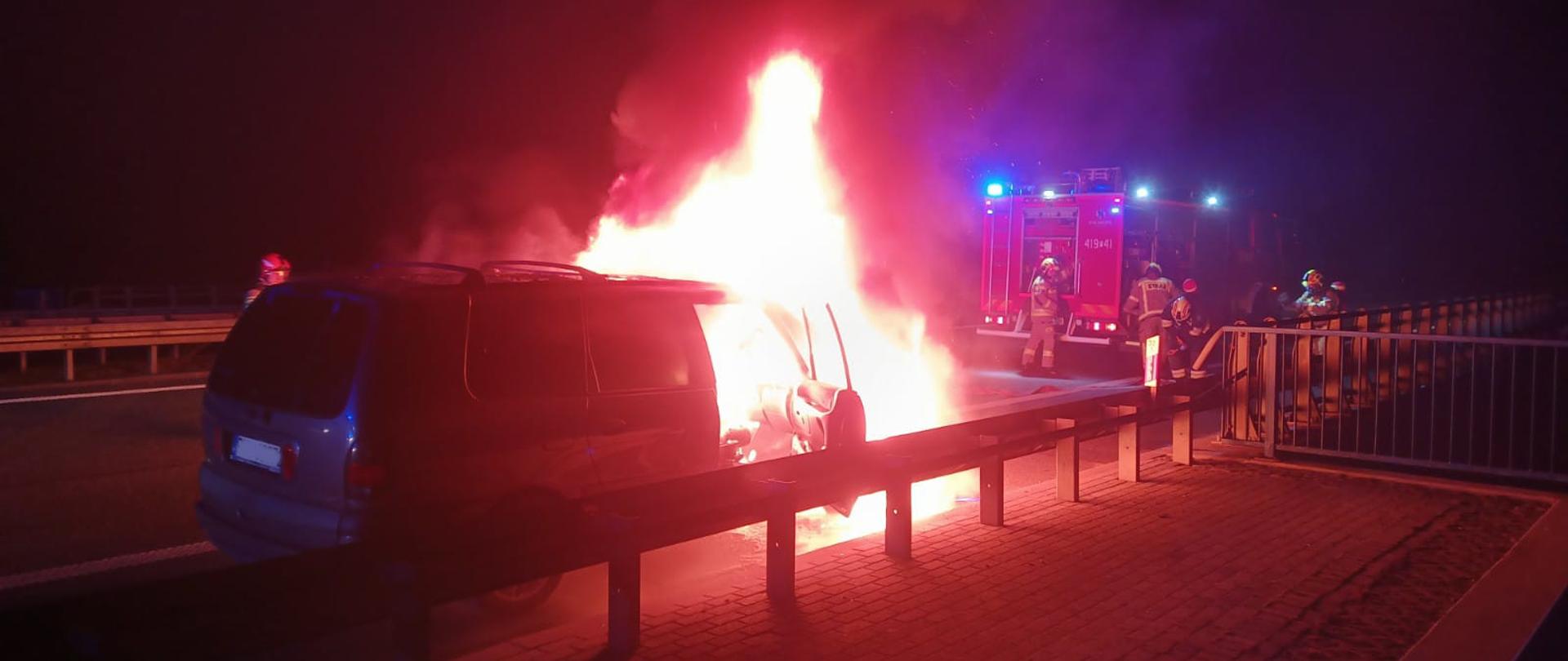 A2 - pożar samochodu