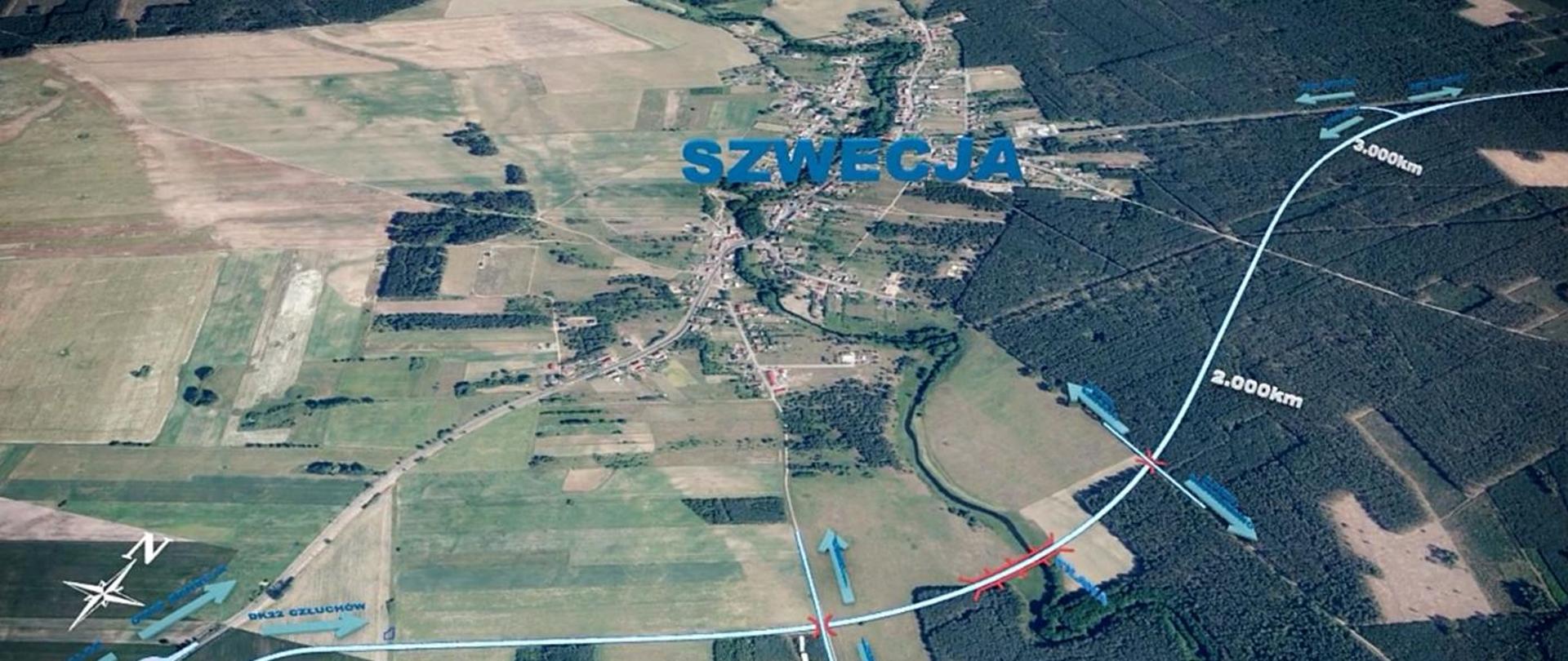 Wizualizacja obwodnicy Szwecji