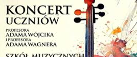 Koncert skrzypcowy uczniów - plakat