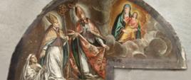 Tomasz Dolabella, Św. Stanisław Biskup i św. Walery adorujący Matkę Boską z Dzieciątkiem, ok. 1614, olej, płótno. Kraków, kościół par. pw. Wniebowzięcia NMP – Mariacki. Fot. Janusz Kozina