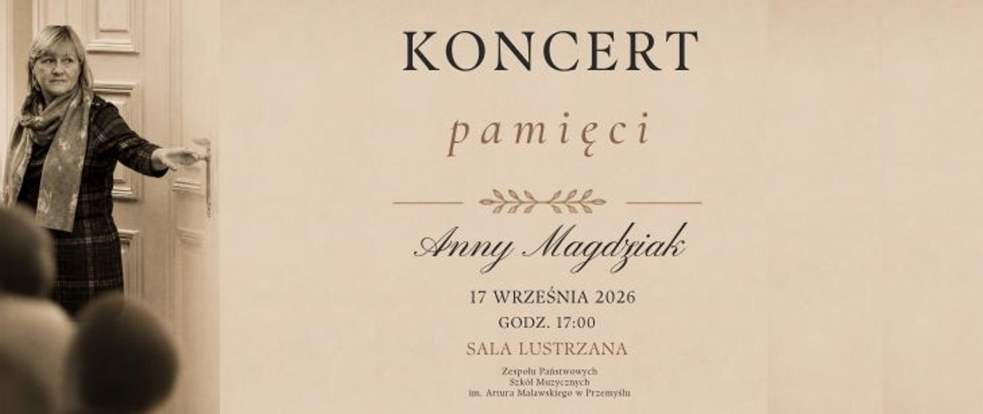 Koncert pamięci Anny Magdziak