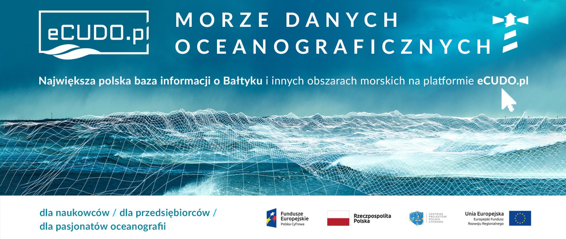 Morze Danych Oceanograficznych - Największa polska baza informacji o Bałtyku i innych obszarach morskich na platformie eCUDO.pl