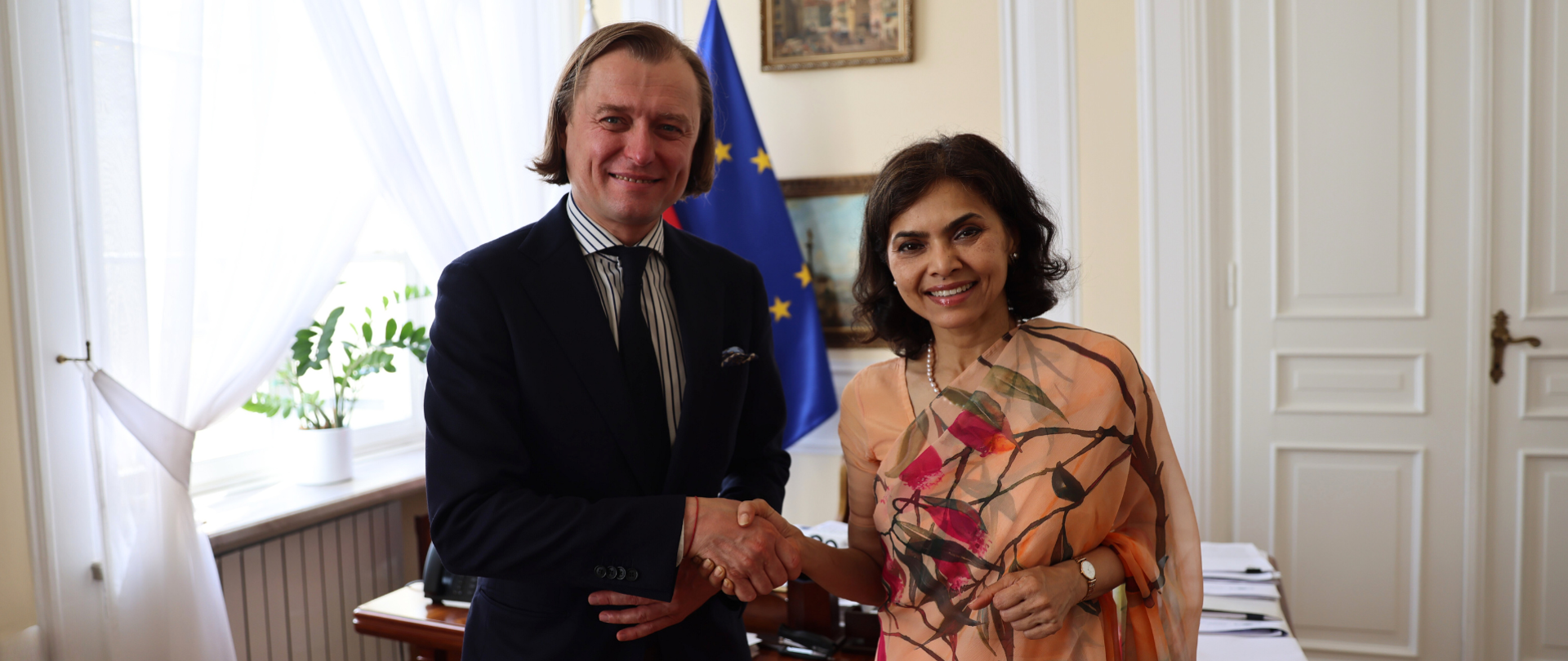 Spotkanie Wojewody z Ambasador Indii 