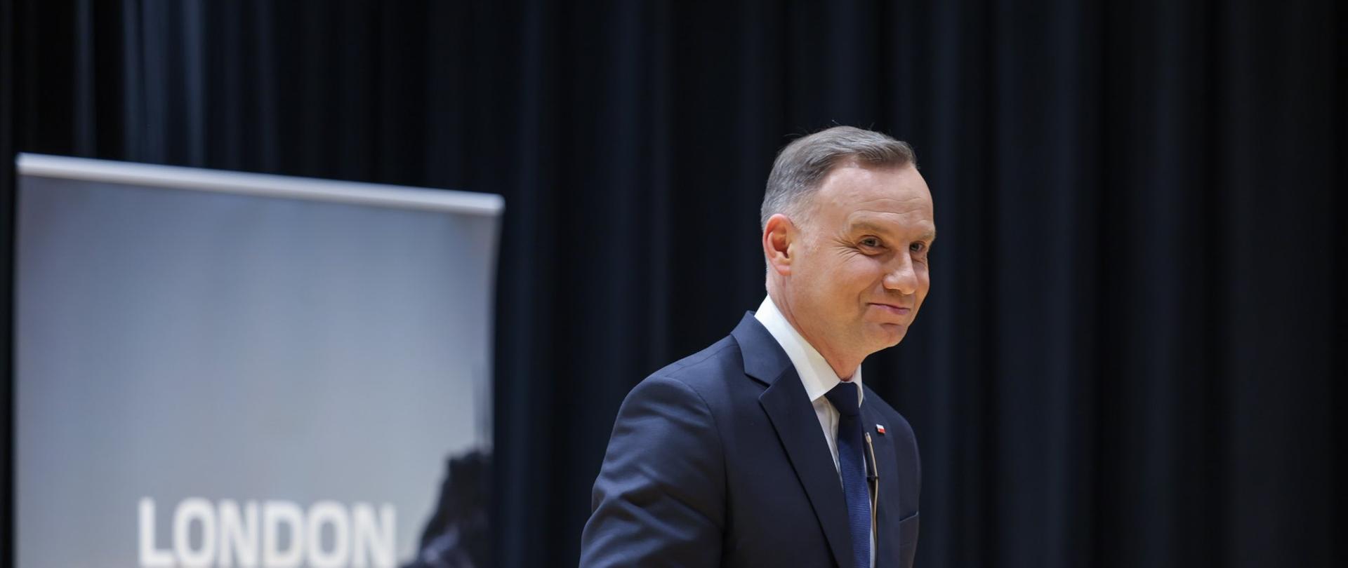 President Andrzej Duda at the London Defence Conference
