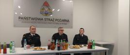 Spotkanie Zastępcy Śląskiego Komendanta Wojewódzkiego PSP st. bryg. Rafała Świerczka z prezesami oraz przedstawicielami jednostek OSP z terenu miasta Bytom. 