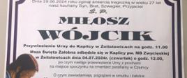 Nekrolog Ś. P. Miłosz Wójcik