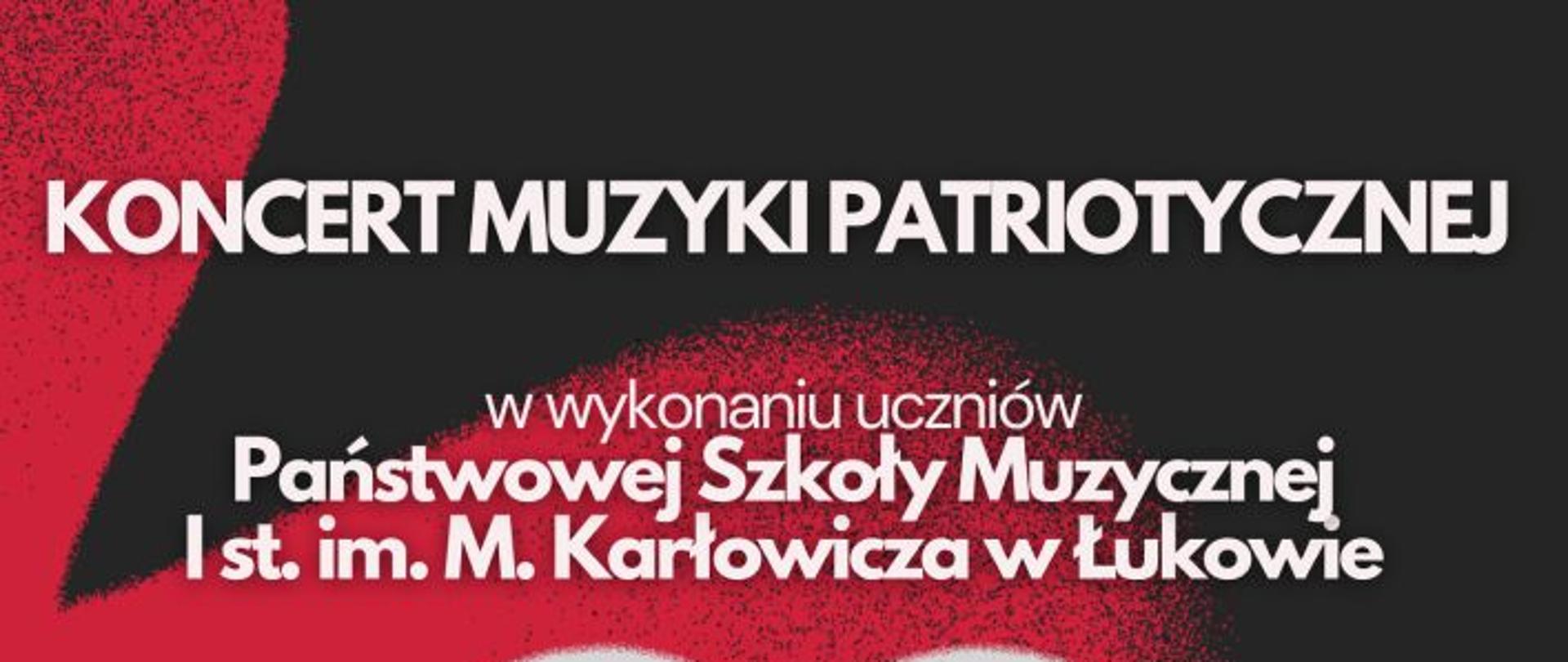 Plakat koncert muzyki patriotycznej
