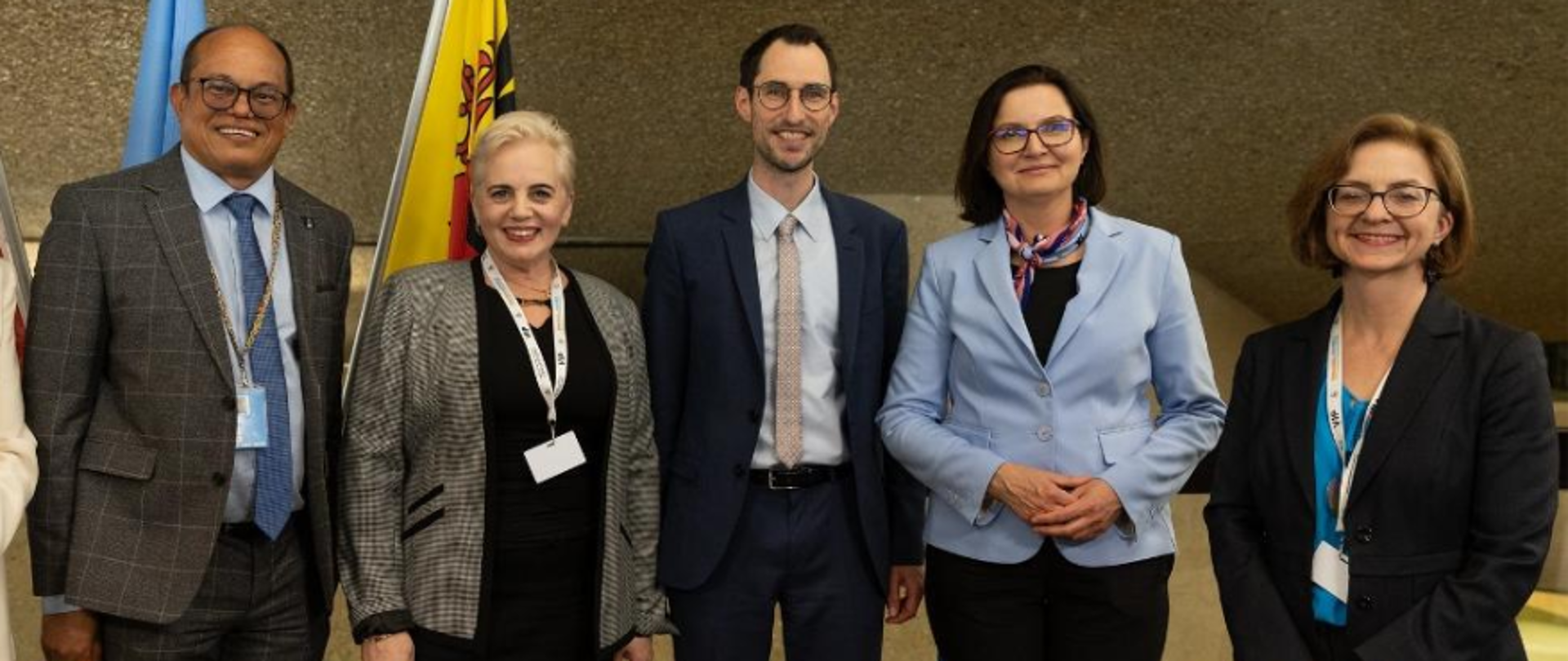 Wiceministra Anita Sowińska podczas jednego ze spotkań w ramach 17. Konferencji Stron Konwencji Bazylejskiej w Genewie.