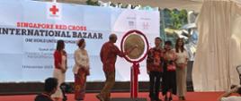 Singapore Red Cross International Bazaar 2023 - official opening.