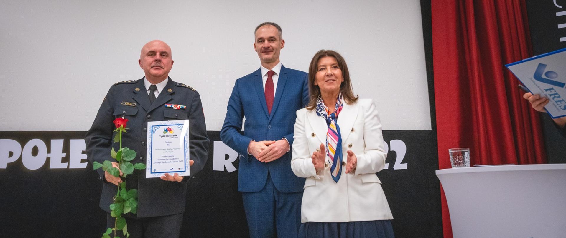 Nominacja Komendy Miejskiej Państwowej Straży Pożarnej w Tychach do Tyskiego Społecznika Roku 2022