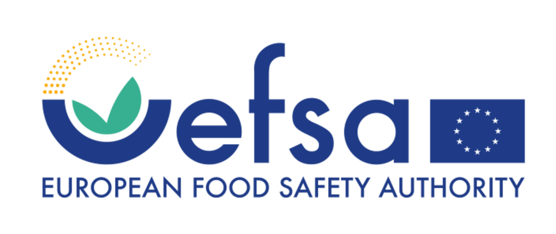 logo EFSA z flagą Unii Europejskiej oraz z napisem European Food Safety Authority 