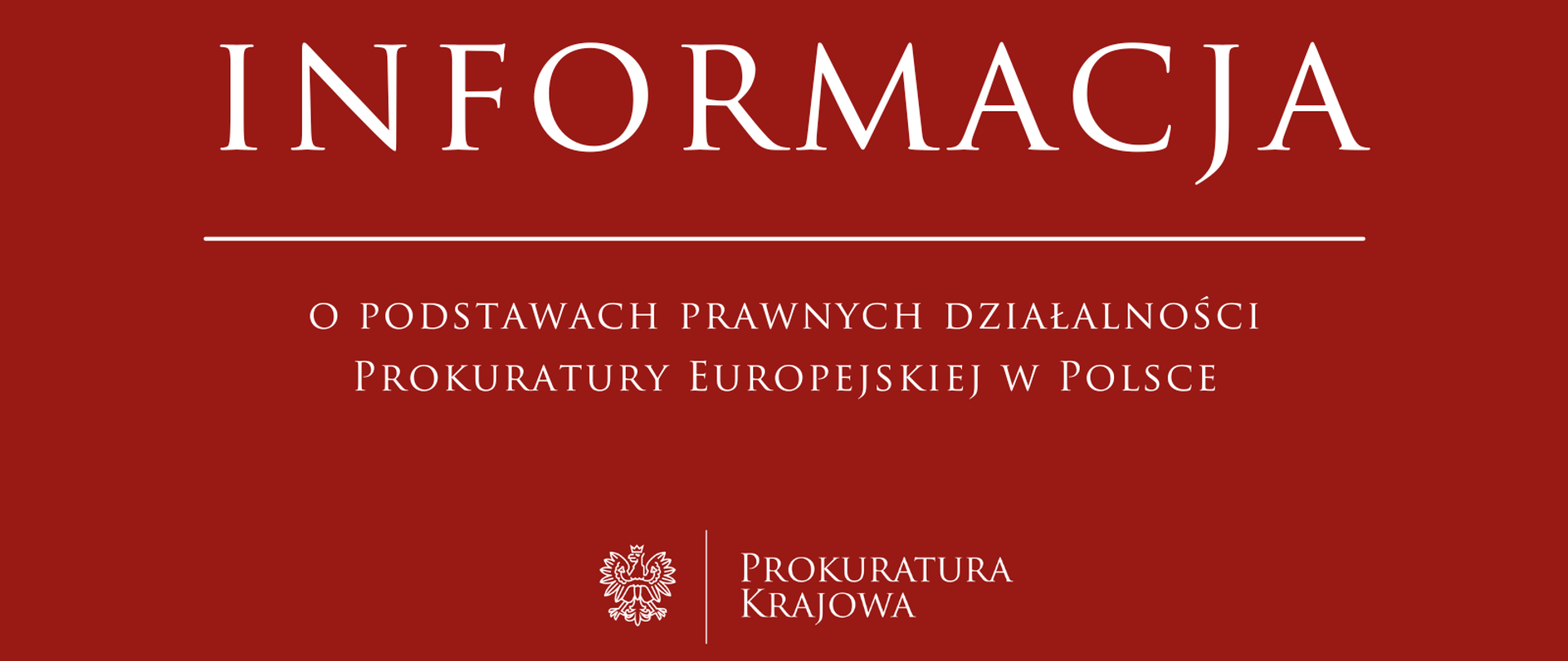 Podstawy prawne działalności Prokuratury Europejskiej w Polsce