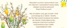 Kartka z życzeniami z okazji Wielkanocy 2026 od Dyrektora Szkoły