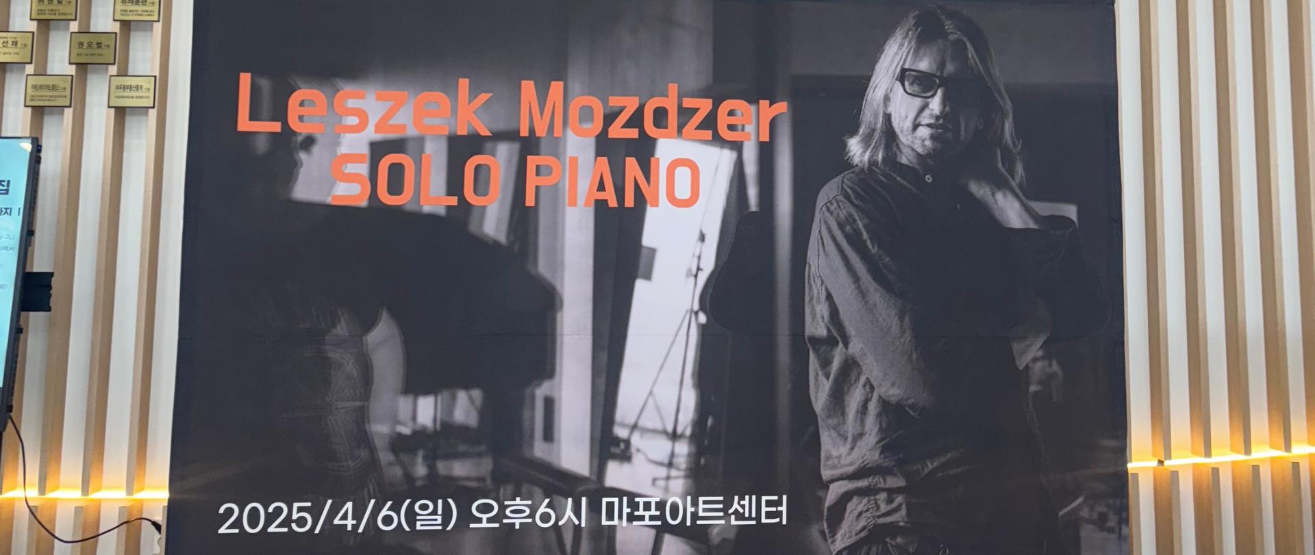 Koncert Leszka Możdżera w Seulu