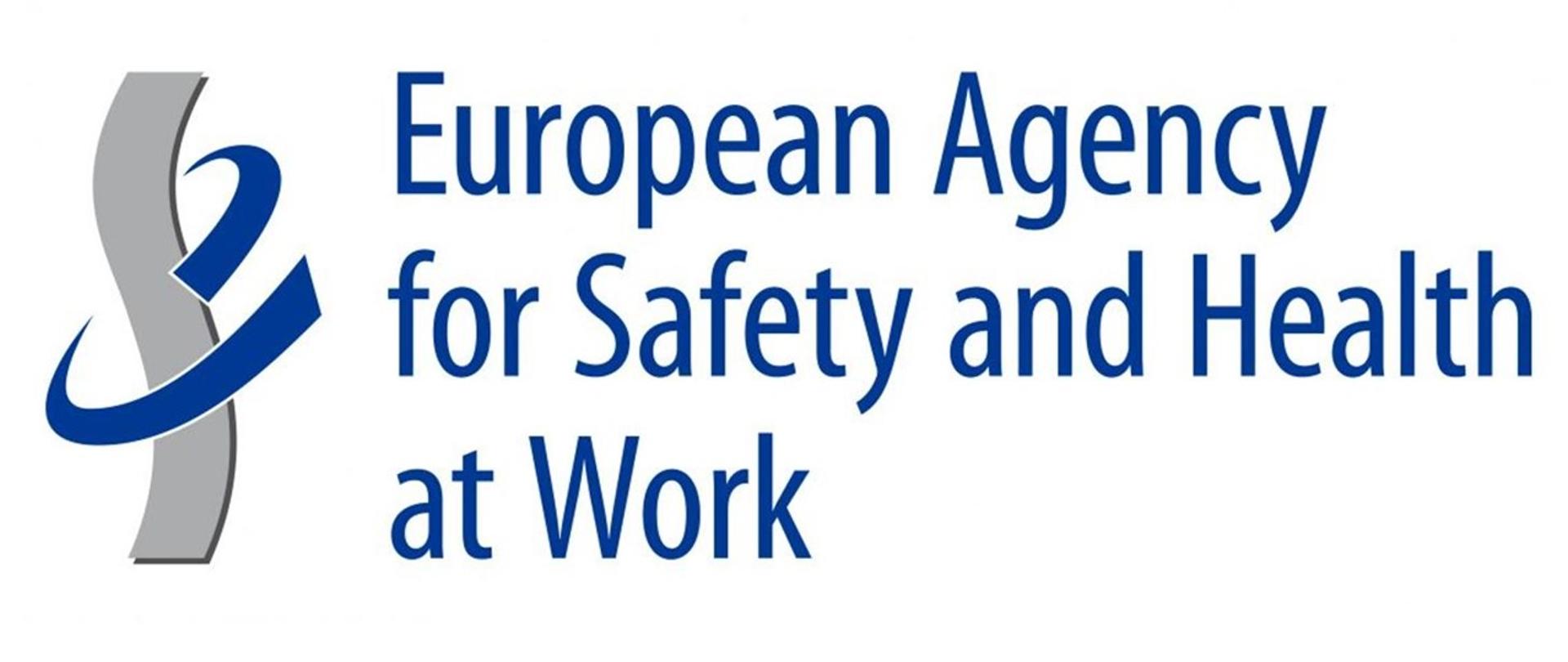 logo Europejskiej Agencji Bezpieczeństwa i Zdrowia w Pracy w języku angielskim