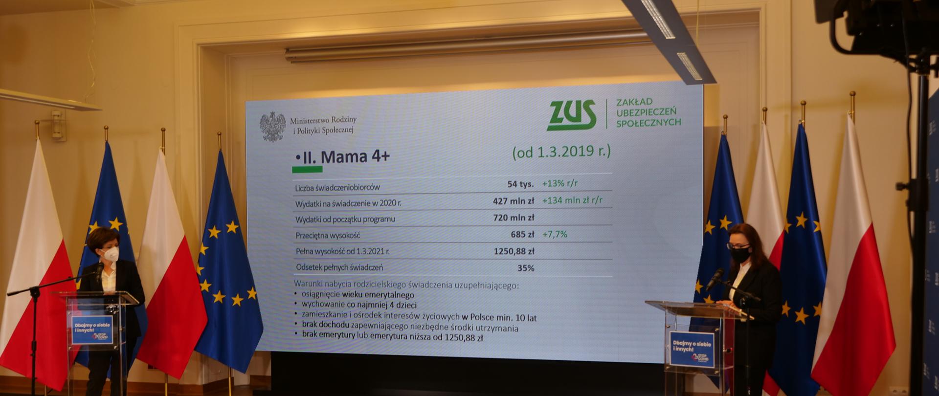 Briefing min. M. Maląg oraz prof. G. Uścińskiej, prezes ZUS.