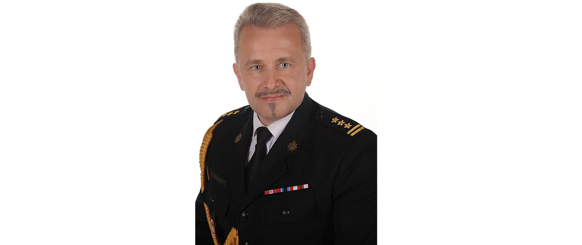 Komendant Powiatowy PSP w Przasnyszu st. bryg. Waldemar Białczak