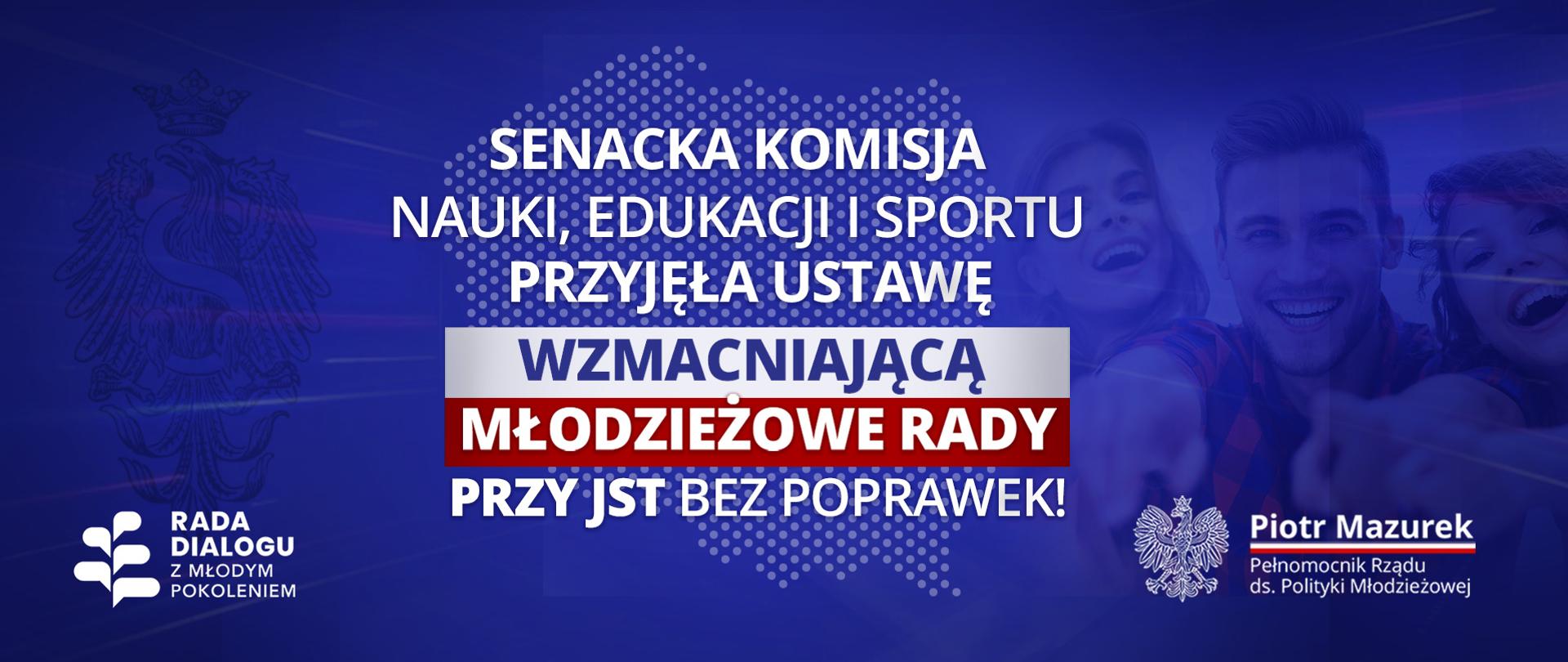 Senacka komisja przyjęła ustawę wzmacniającą młodzieżowe rady JST