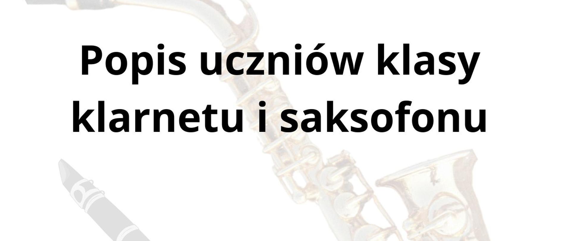 koncert klarnetu i saksofonu