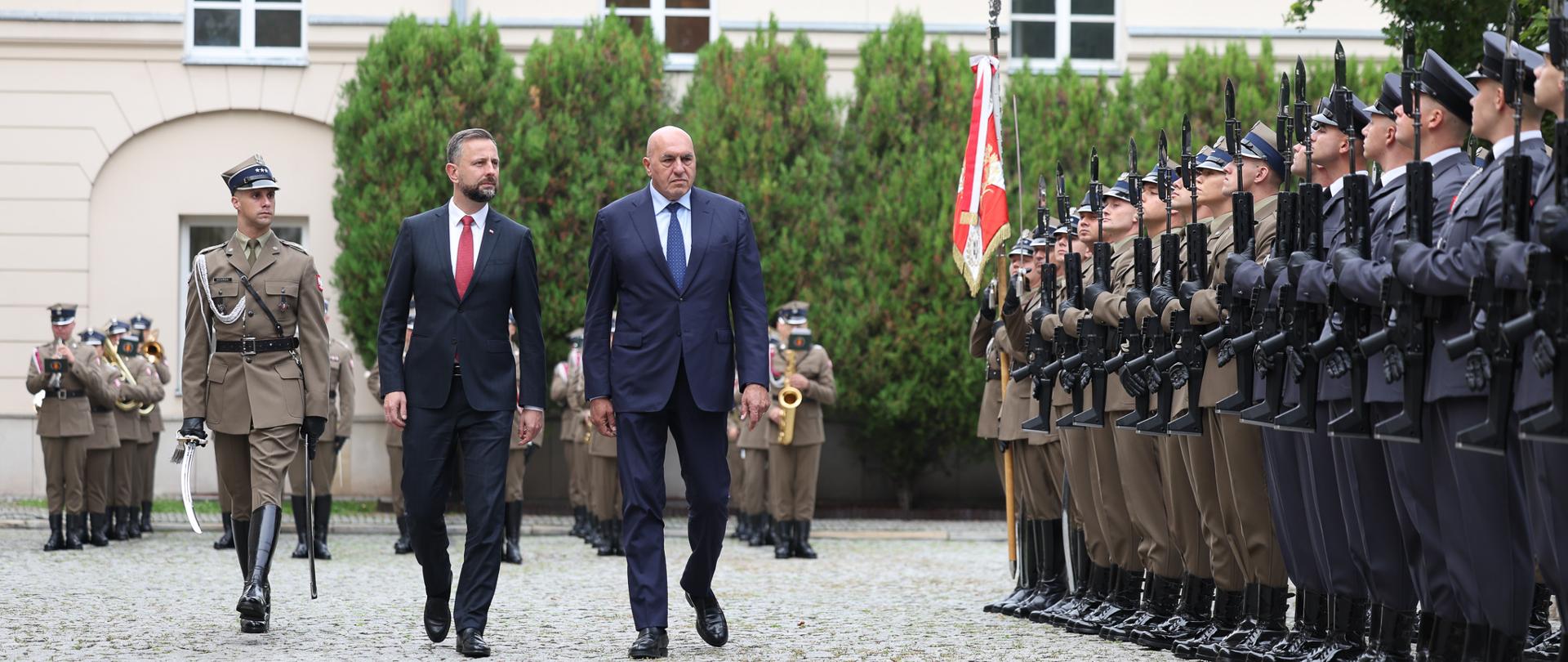 15 września 2026 r. w Warszawie Władysław Kosiniak-Kamysz, wicepremier - minister obrony narodowej spotkał się z Guido Crosetto - ministrem obrony Republiki Włoskiej. Fot. Krzysztof Gumul/WCEO