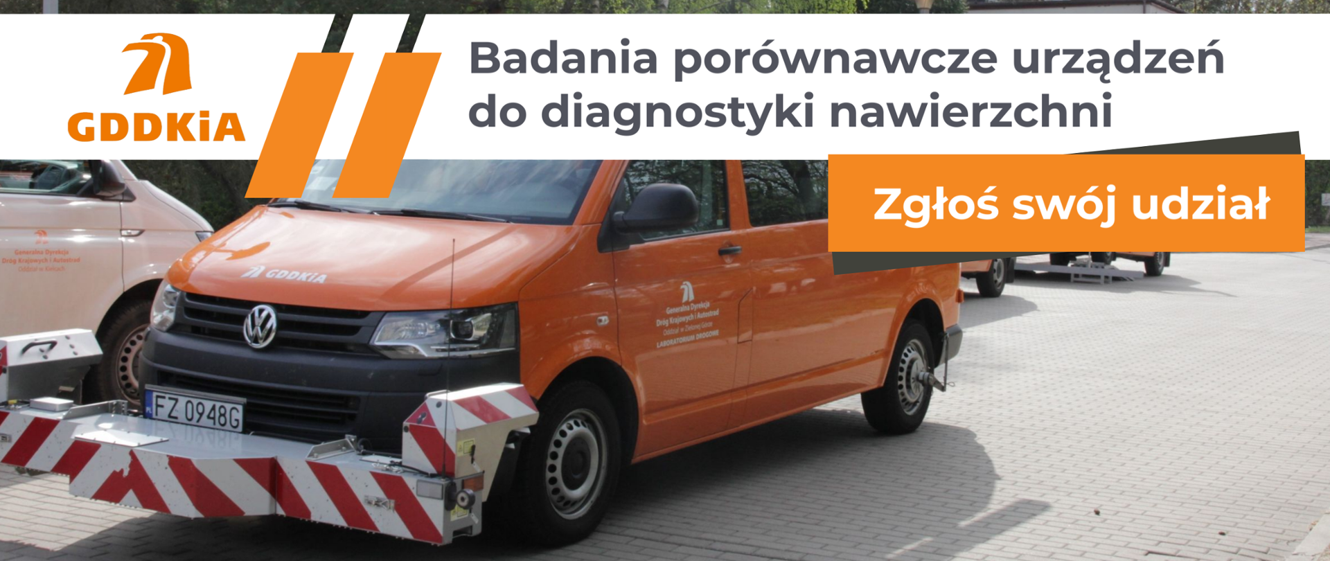 Badania porównawcze urządzeń do diagnostyki nawierzchni - grafika zapraszająca