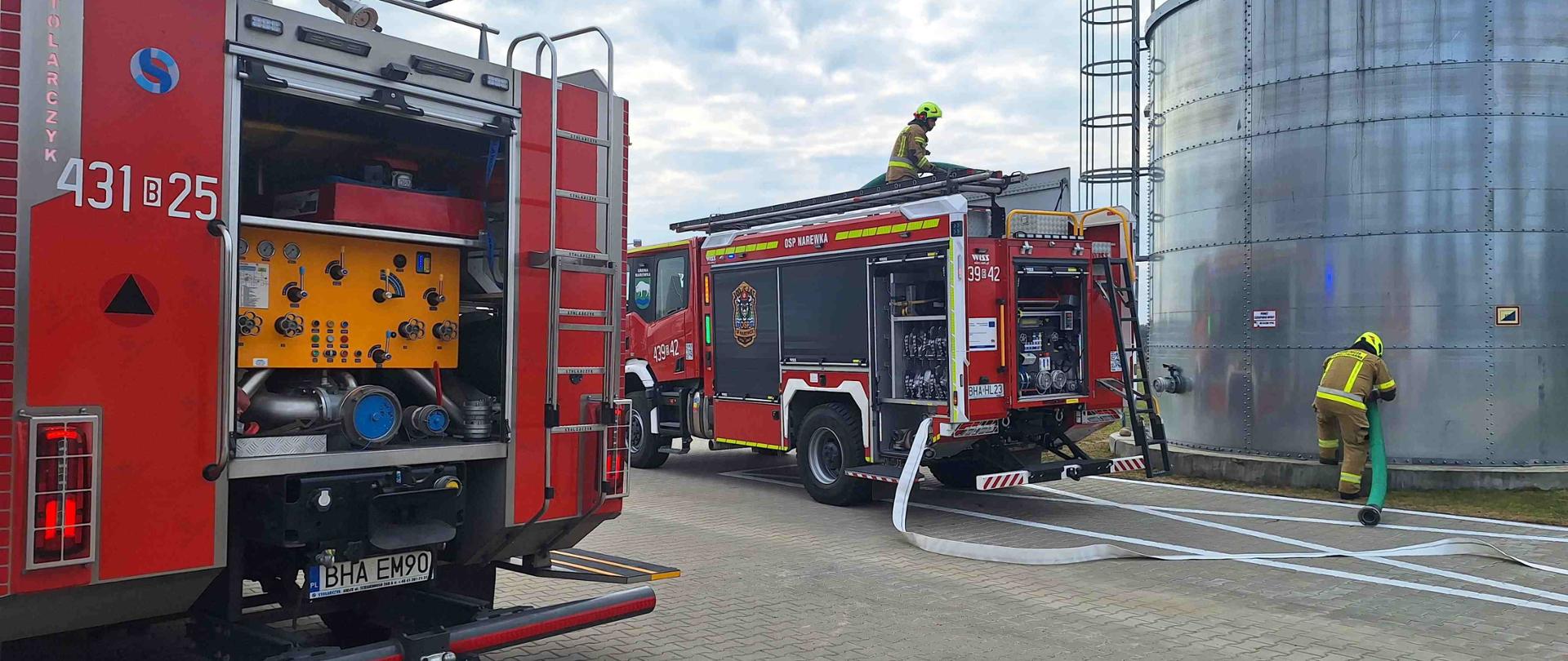 Ćwiczenia na terenie zakładu Fuks Group w Lewkowie Nowym