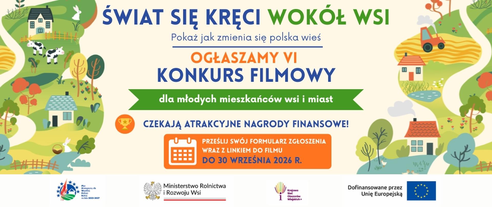 VI konkurs - Świat się kręci wokół wsi - infografika