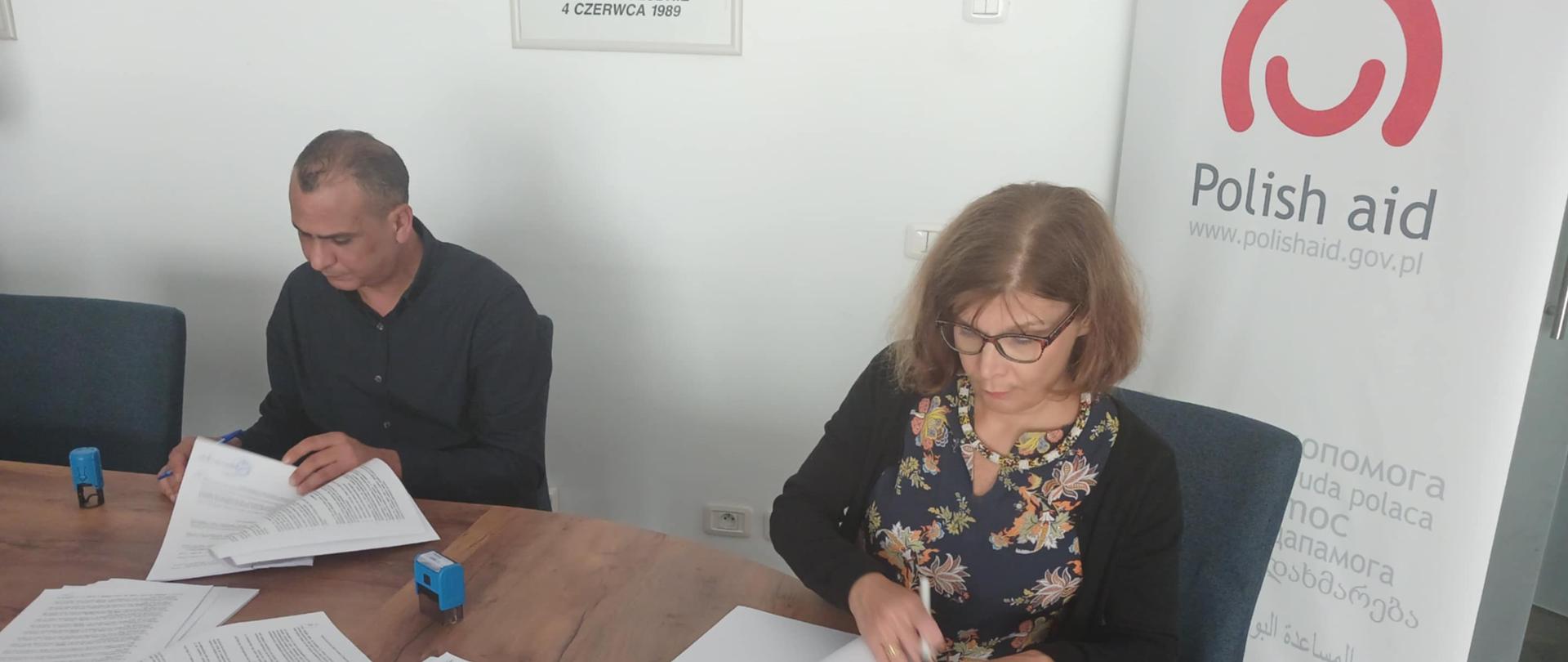 Podpisanie umowy o współpracy między Ambasadą RP w Tunisie a Association Campagne 