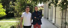 Encuentro de Embajador Jacek Gawryszewski con Felipe Céspedes, cantante de Ópera Ćhileno