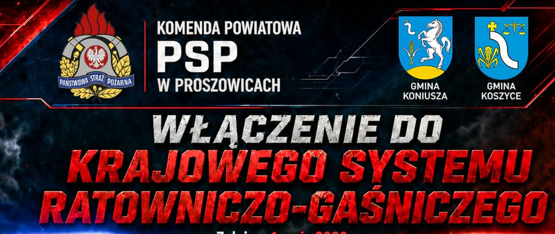 Włączenie do KSRG nowych jednostek OSP - plakat