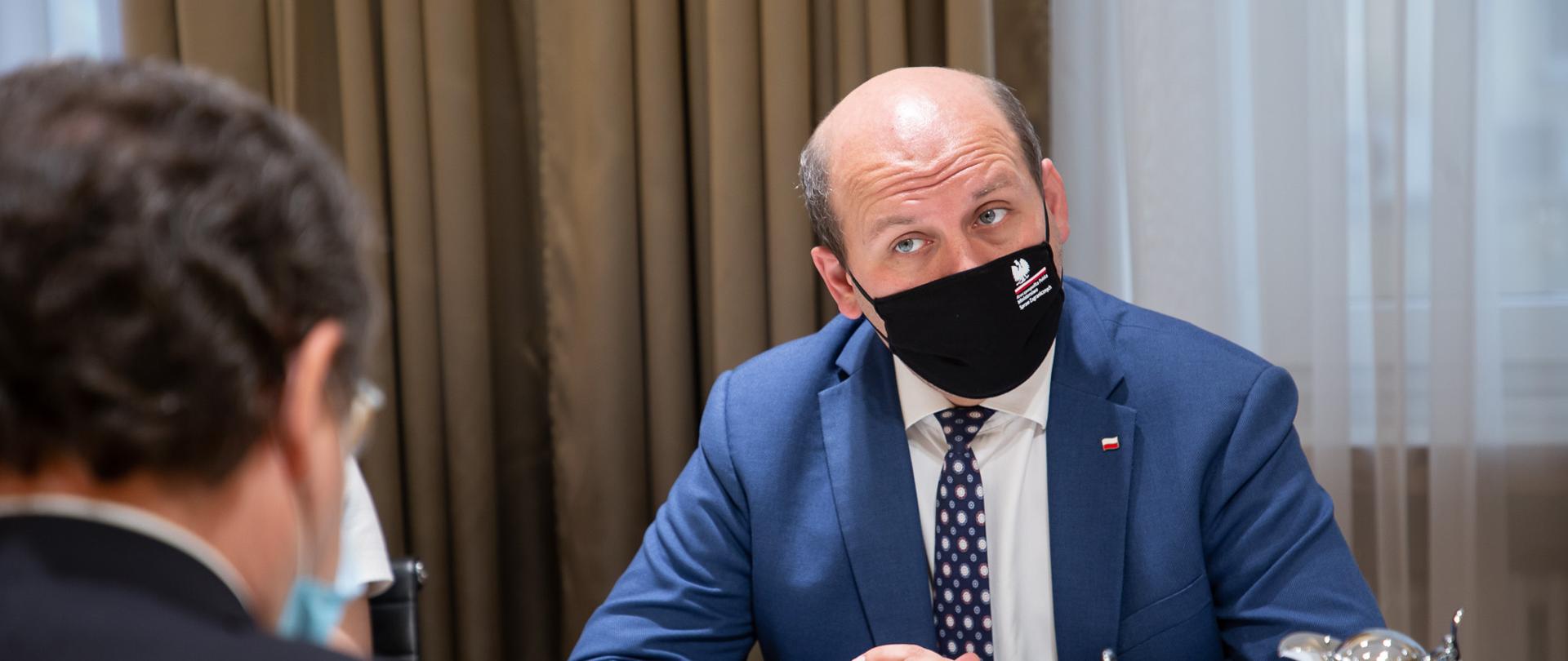 Spotkanie Sekretarza Stanu Szymona Szynkowskiego vel Sęka z Głównym Negocjatorem Albanii ds. akcesji do UE, Ministrem Stanu Zefem Mazim