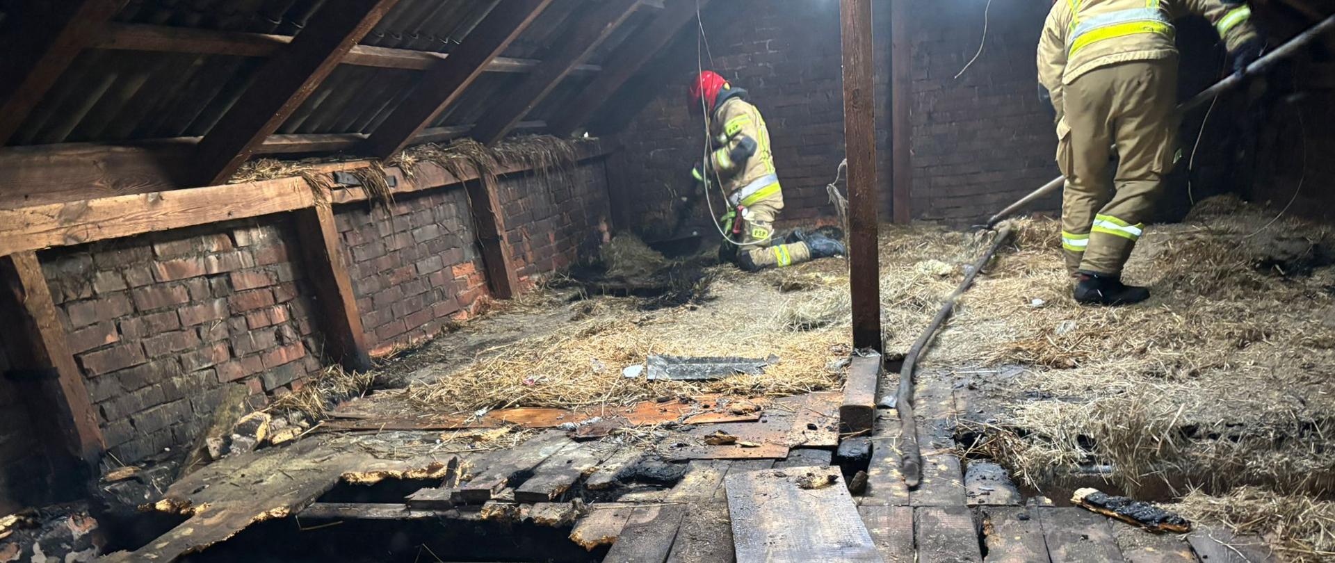 Pożar budynku gospodarczego m. Binkowo