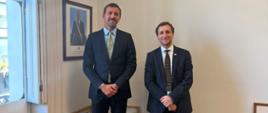 chargé d'affaires a.i. Michał Świetlik podsekretarz stanu ds. dziedzictwa kulturowego Emilio de la Cerda Errázuriz