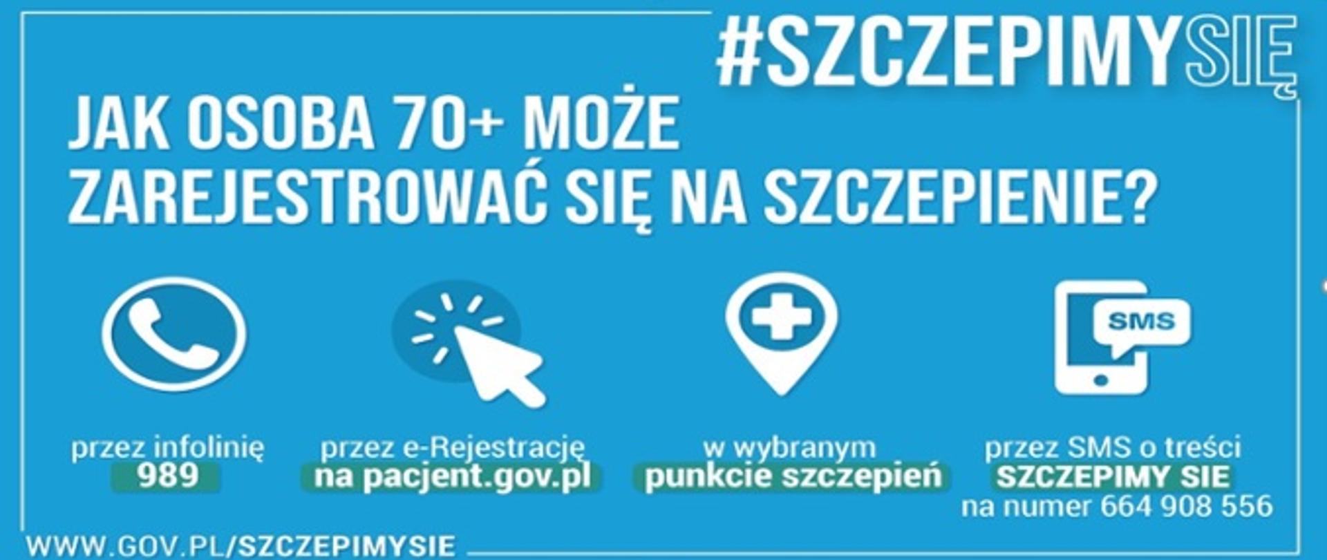 Jak osoba 70+ może się zarejestrować na szczepienie?