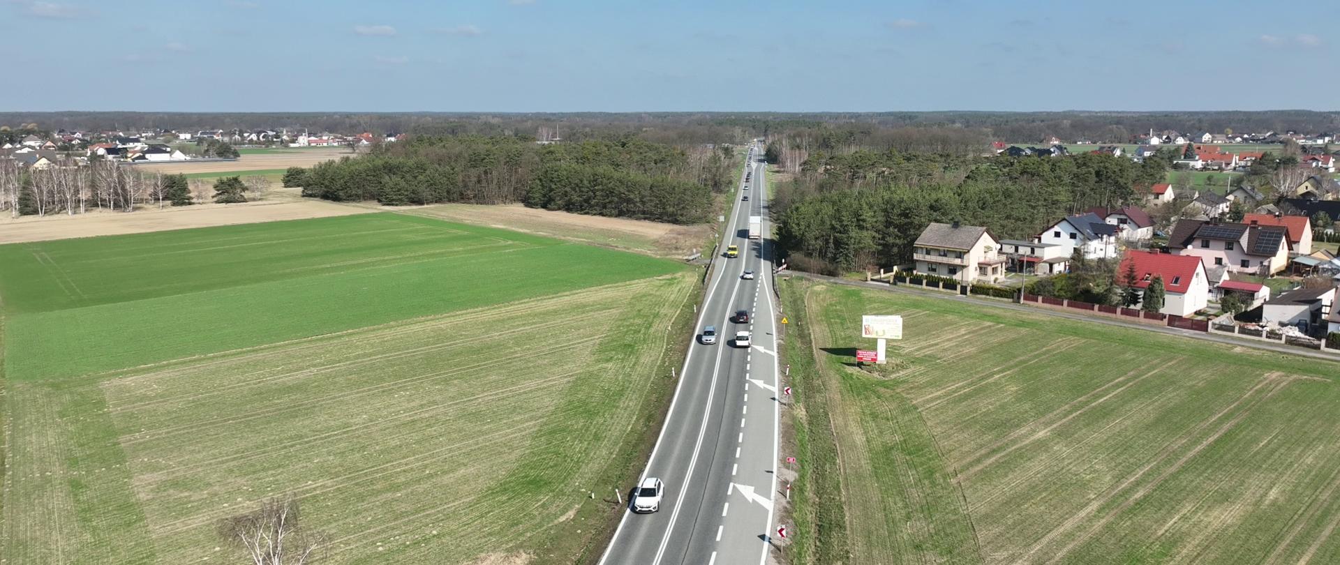 Fragment DK45 na trasie Zawada - Jełowa