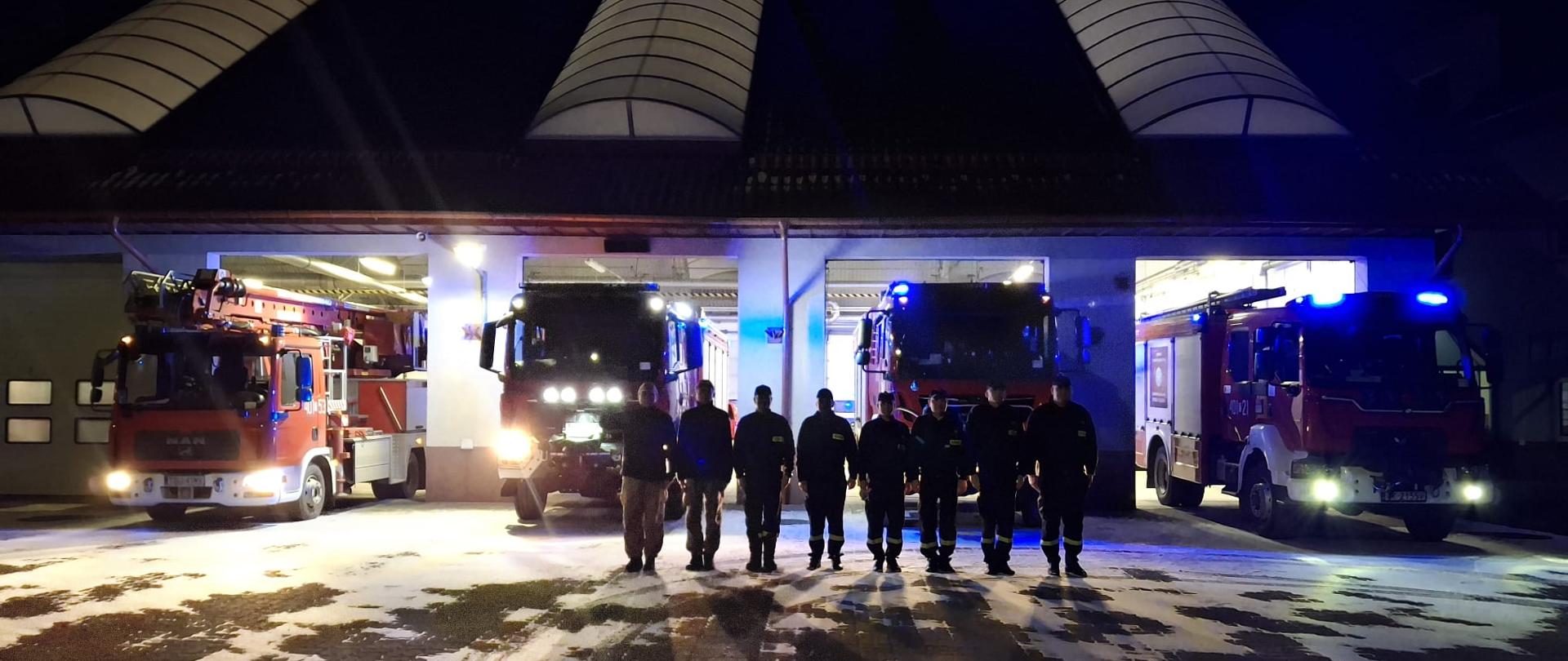 Oddanie hołdu zmarłemu strażakowi z Jerzwałdu