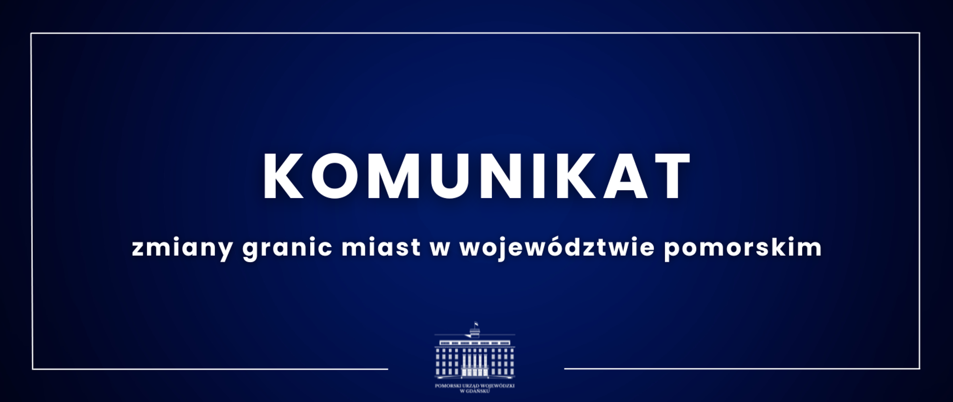 grafika z napisem komunikat