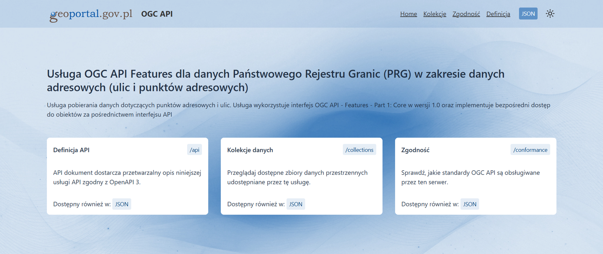 Nowe usługi OGC API Features dla danych PRG i PRNG