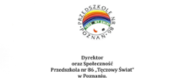podziękowanie Przedszkole nr 86 Tęczowy Świat w Poznaniu