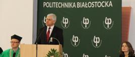 Wojewoda podlaski Bohdan Paszkowski uczcił 70-lecie Politechniki Białostockiej (PB)