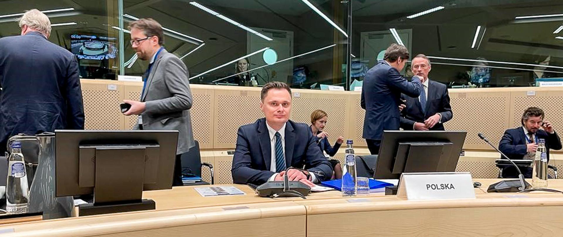 Podsekretarz Stanu Krzysztof Ciecióra podczas obrad AGRIFISH