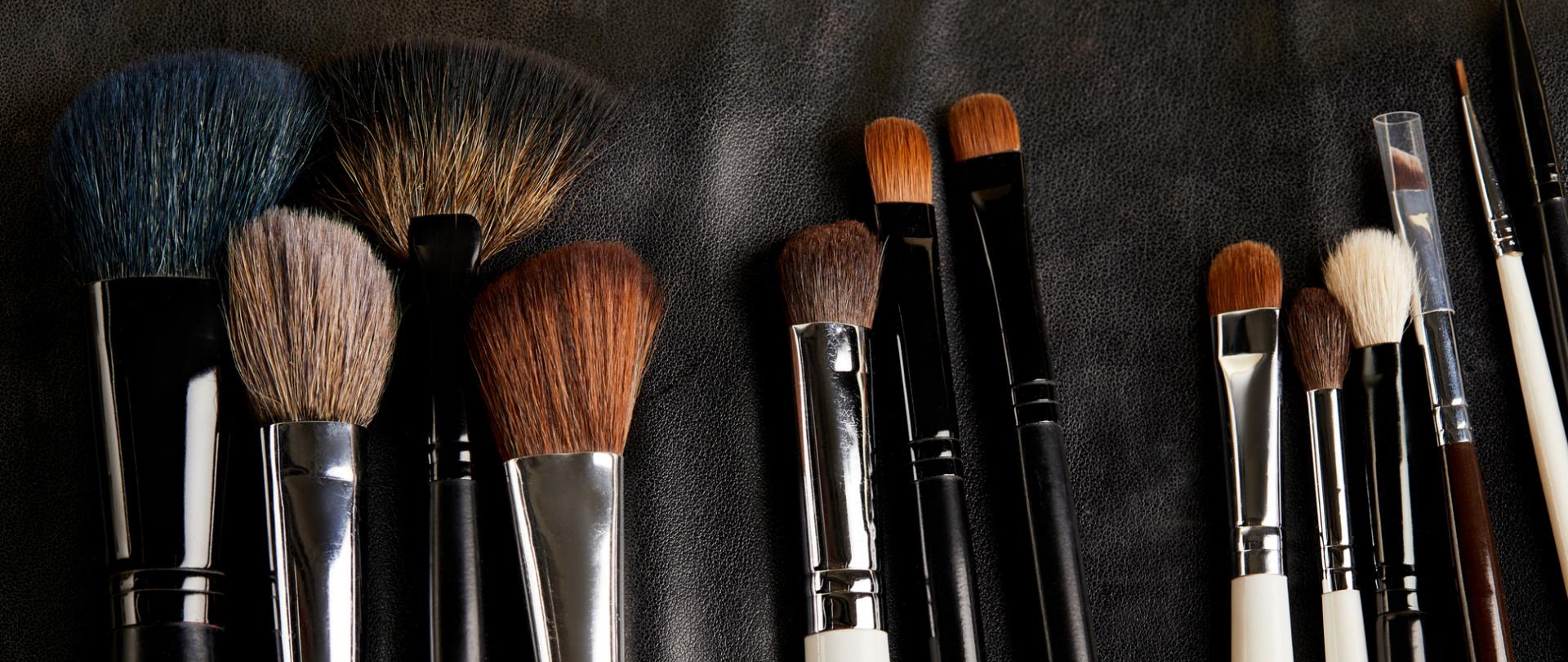 Na zdjęciu są pędzle do makijażu.