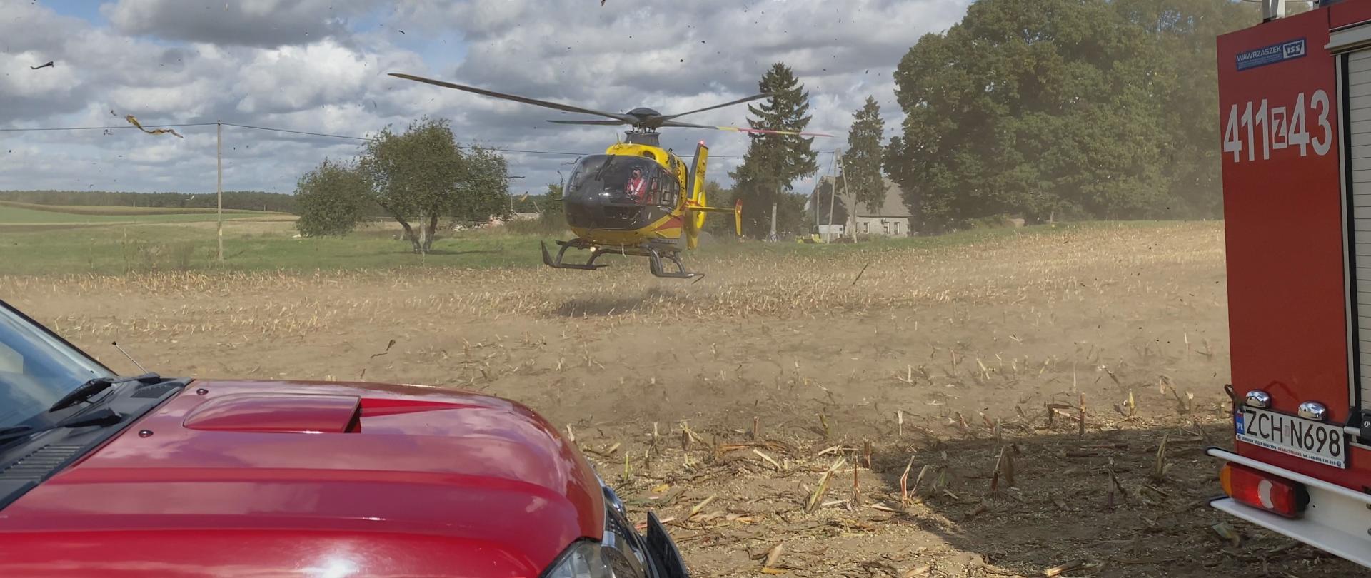Wypadek podczas prac rolniczych