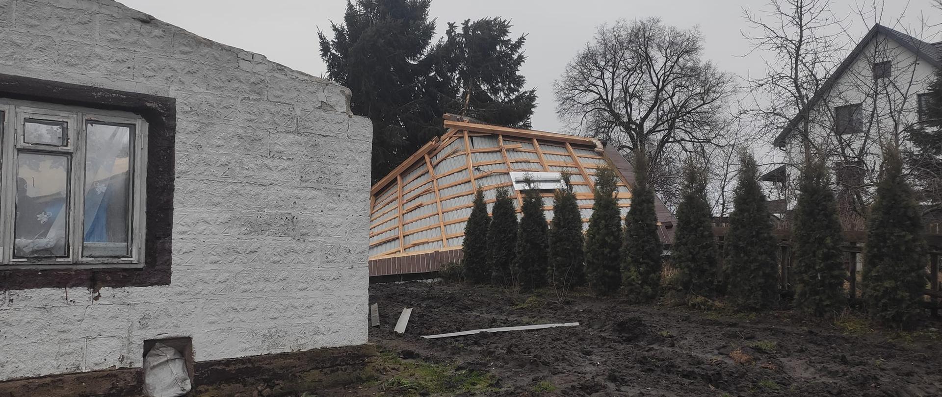 Powiat sokólski - usuwanie skutków silnych wiatrów