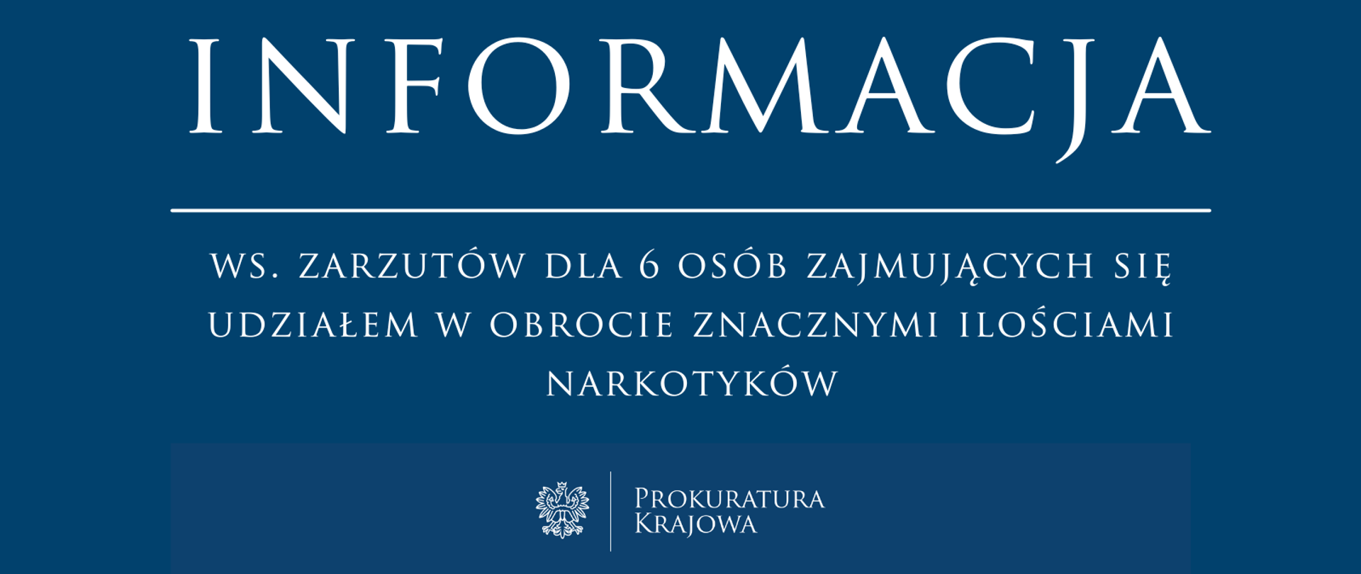 Zarzuty dla 6 osób zajmujących się udziałem w obrocie znacznymi ilościami narkotyków