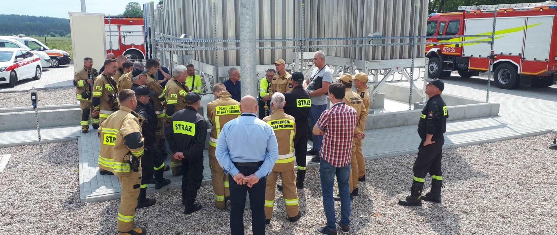 Ćwiczenia na obiekcie stacji regazyfikacji LNG w Drohiczynie