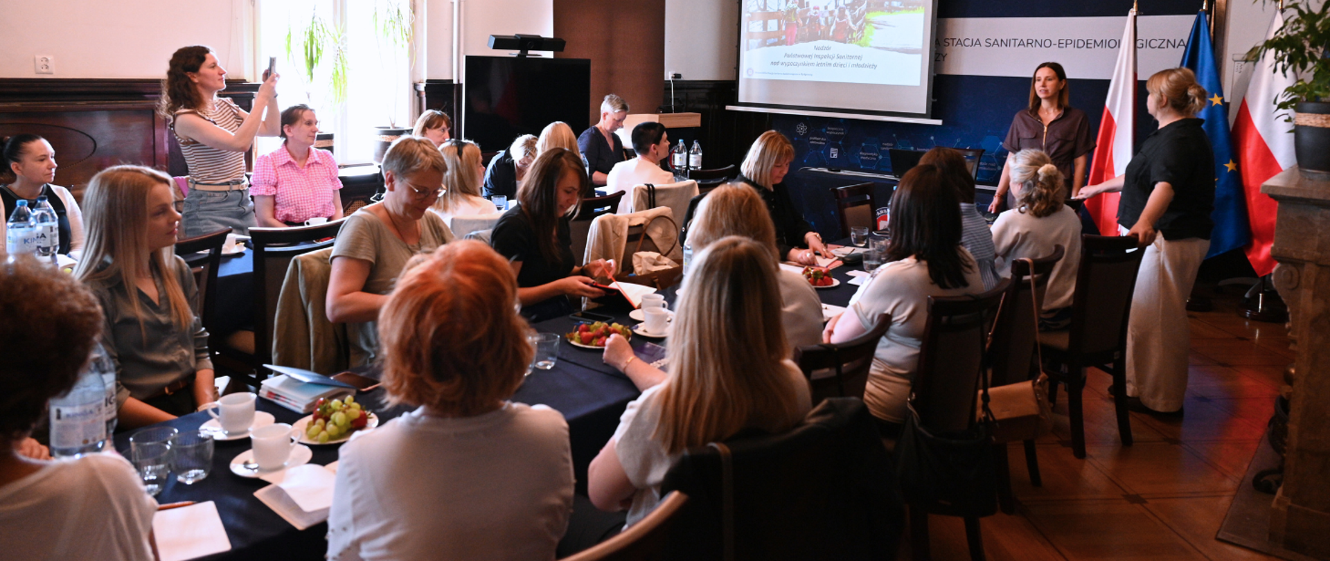 Narada pracowników Państwowej Inspekcji Sanitarnej pionu higieny dzieci i młodzieży w województwie kujawsko-pomorskim. 