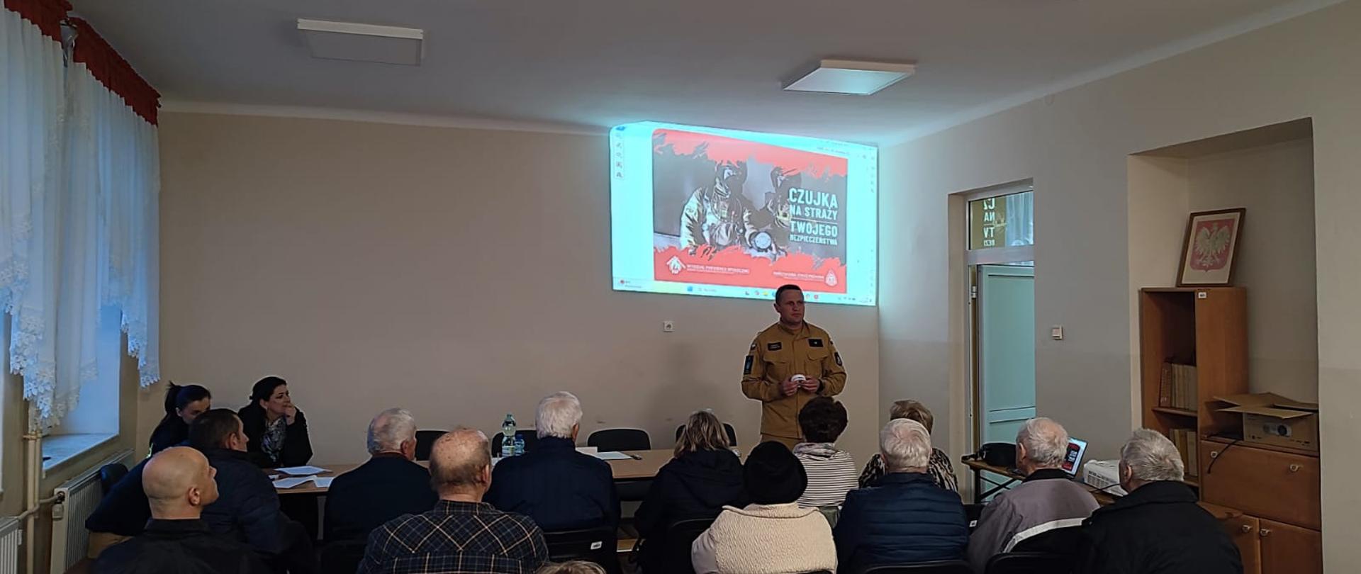 Prelekcja dla mieszkańców wsi.