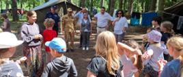 Wizytacja obozów harcerskich w Przerwankach 